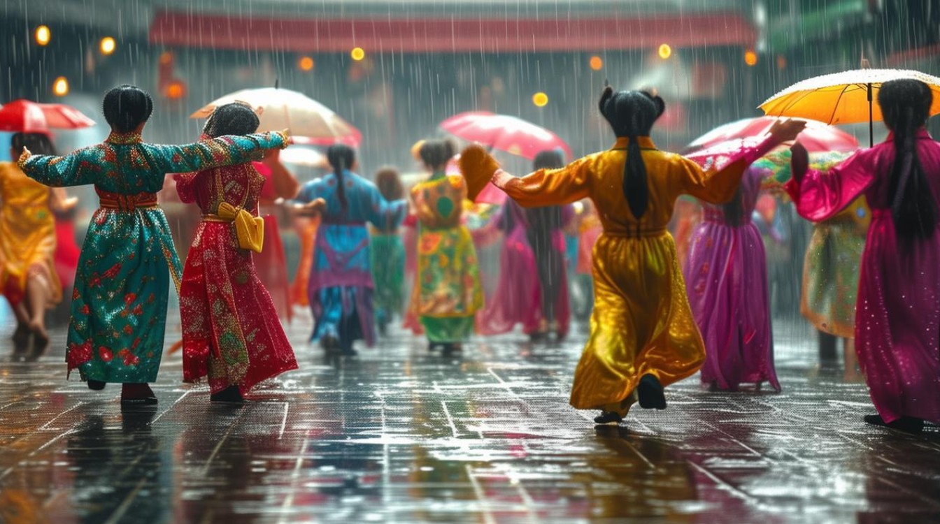 为何下雨天广场舞依然活力不减，成为风雨中的独特风景？