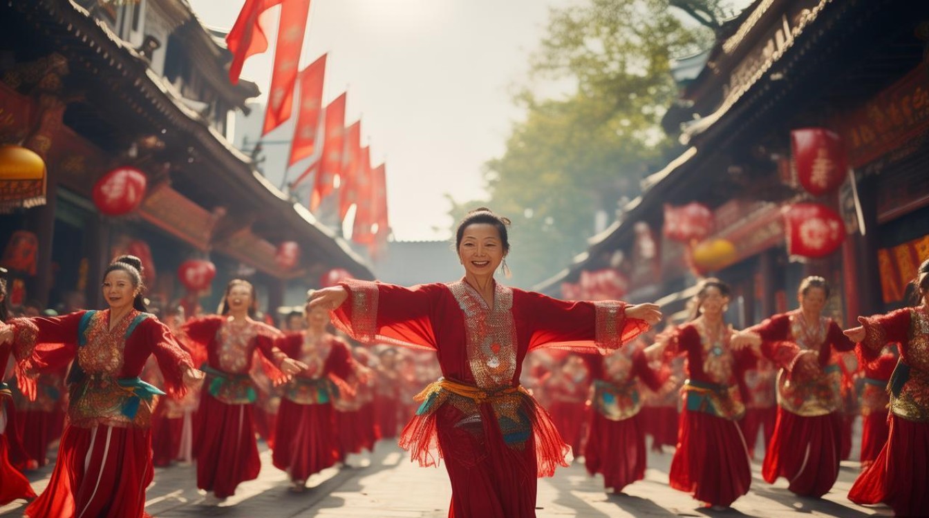 广场舞为何偏爱中国红？背后有何文化深意？