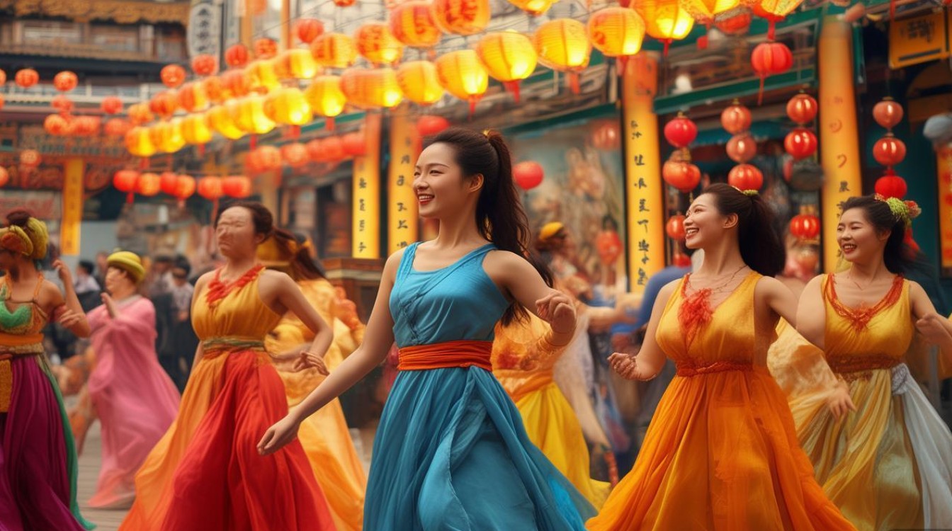 广场舞恰恰七仙女