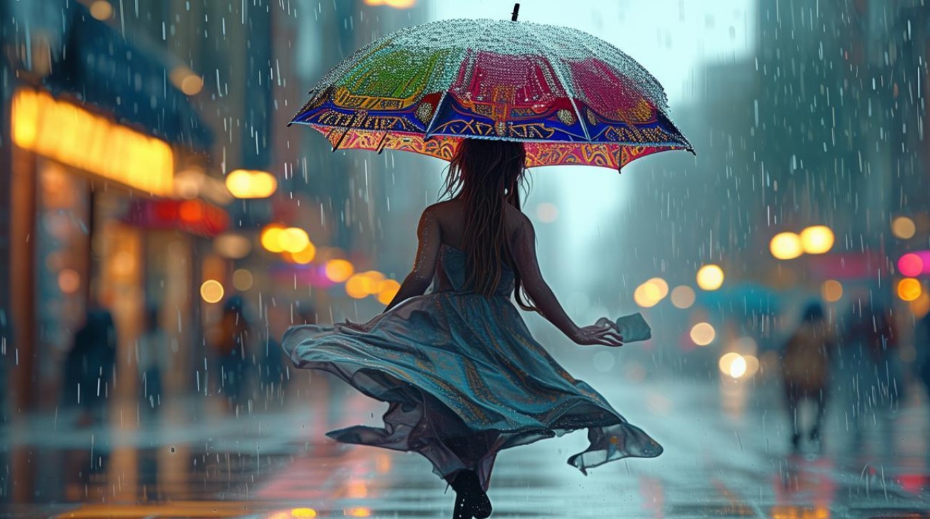雨中伞舞蹈视频