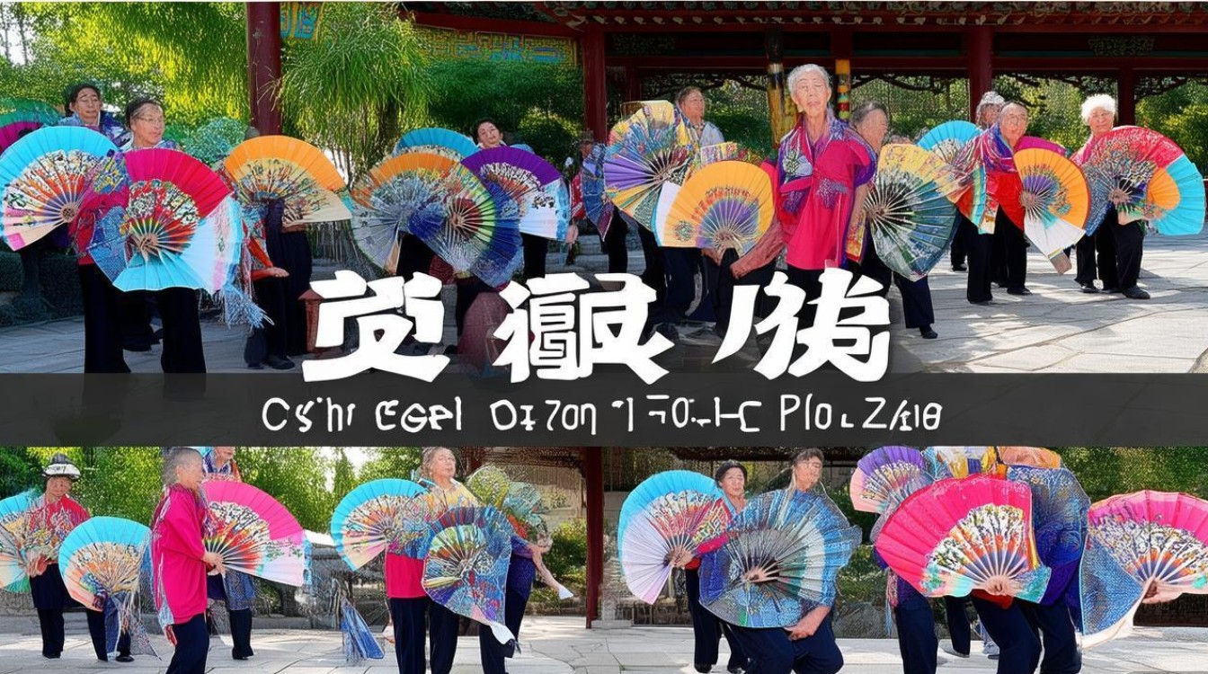 中国扇子广场舞