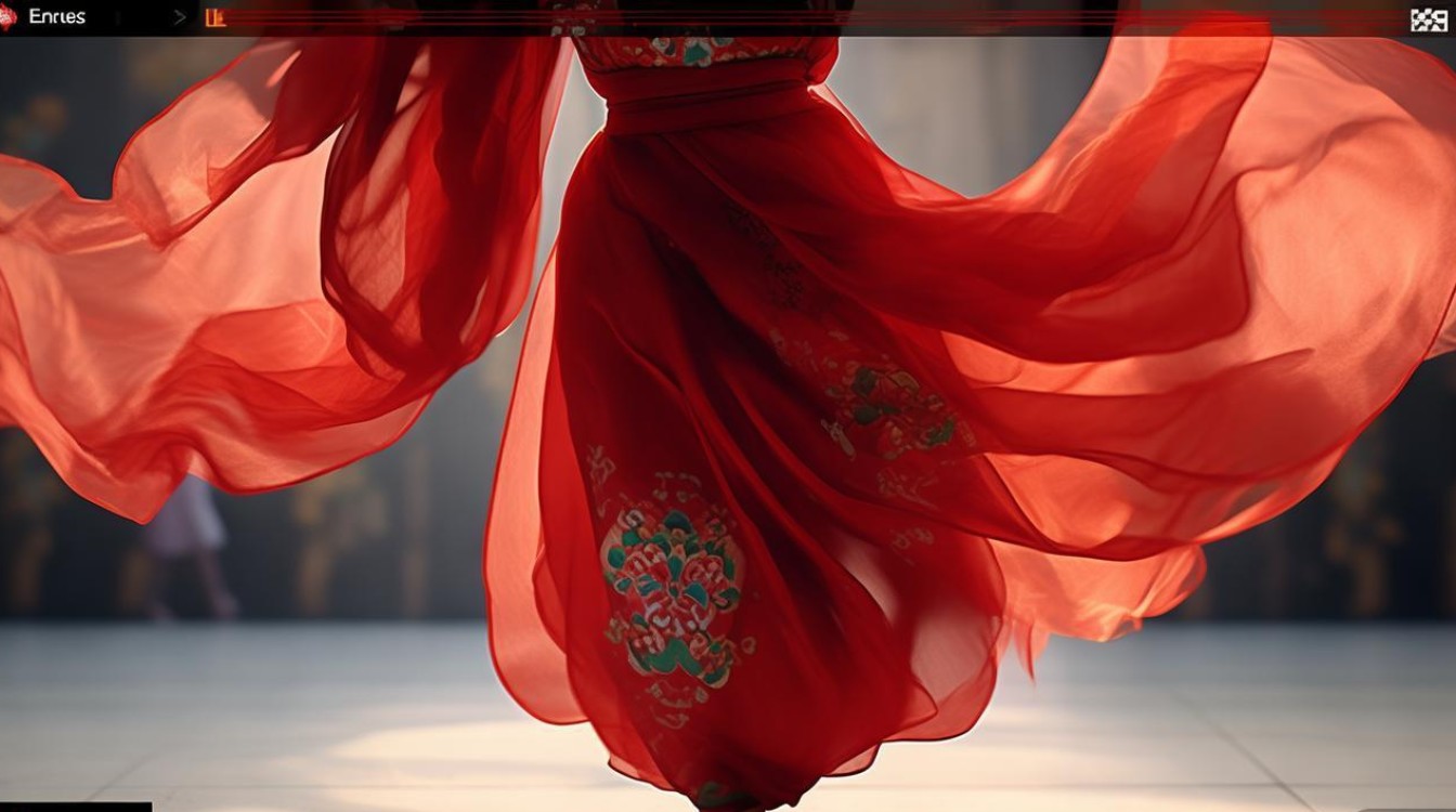 红绸花舞蹈视频