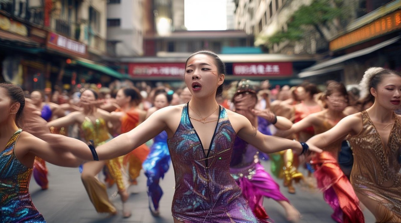 广场舞紧身