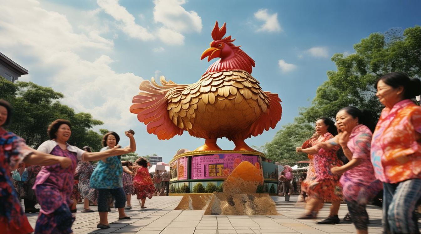鸡跳广场舞是真的吗？是本能行为还是人为训练的结果？