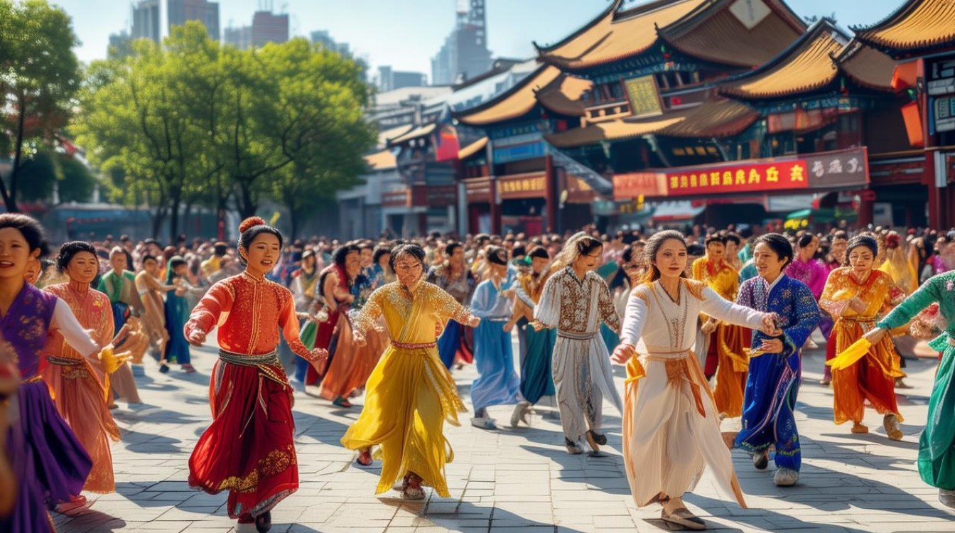 中国广场舞的广场舞