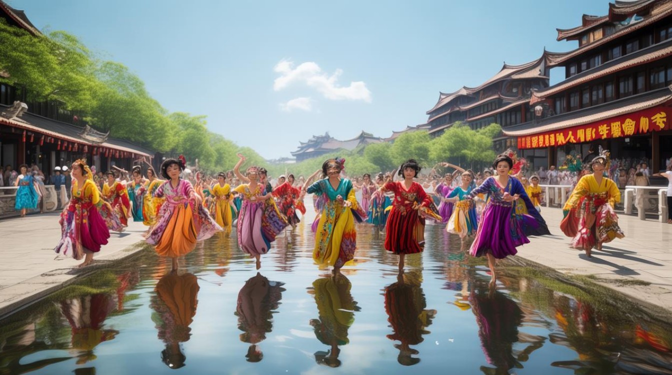 广场舞河