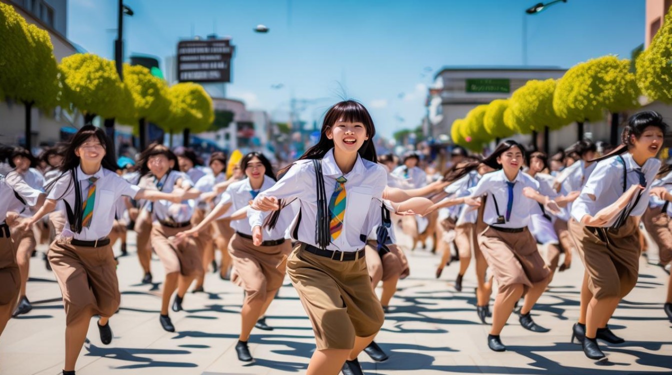 小学生精彩广场舞