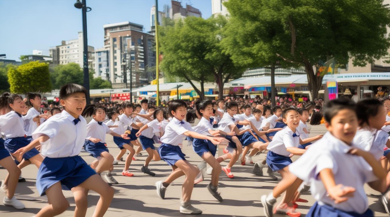 小学生精彩广场舞