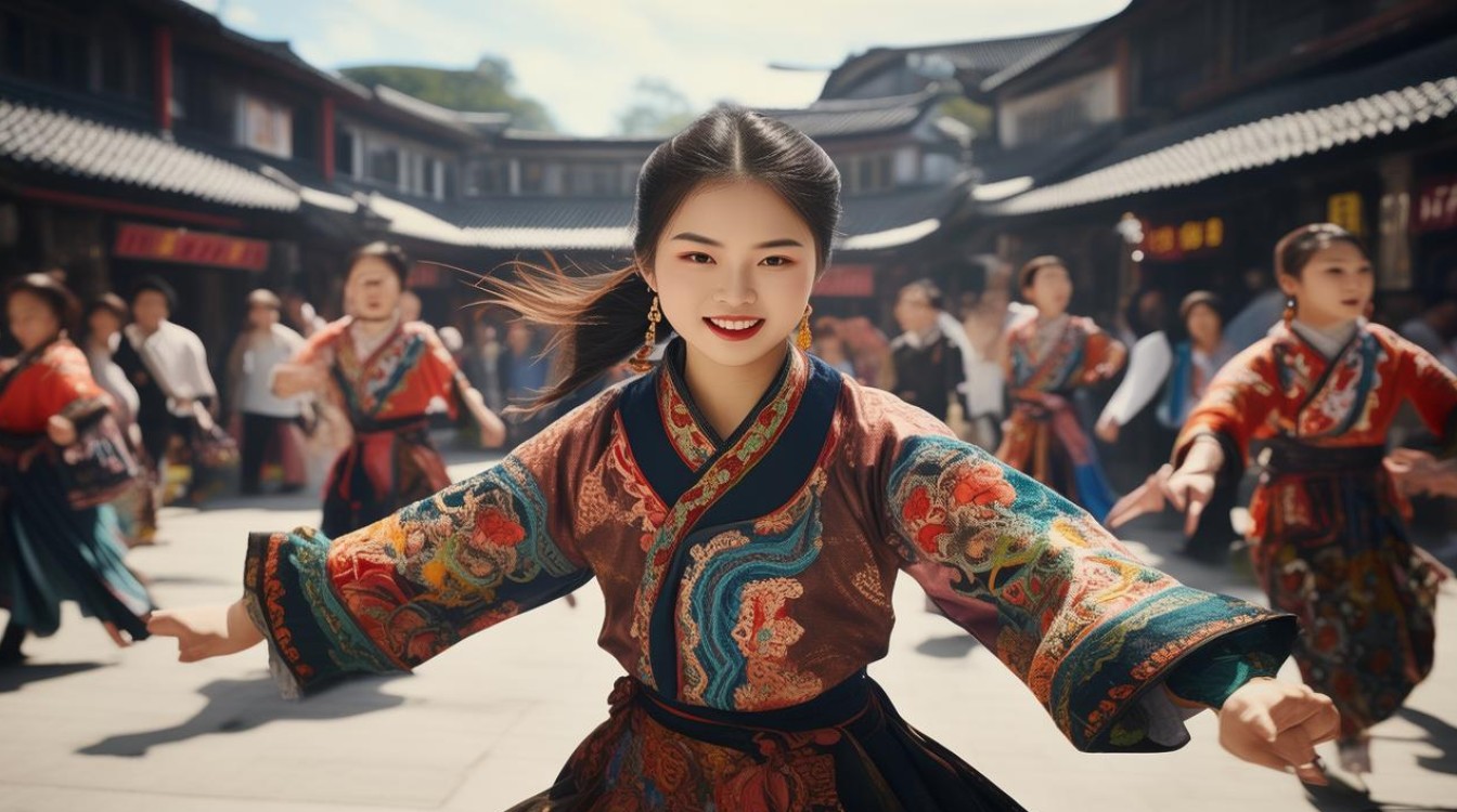 清舞广场舞幺妹住在十三寨