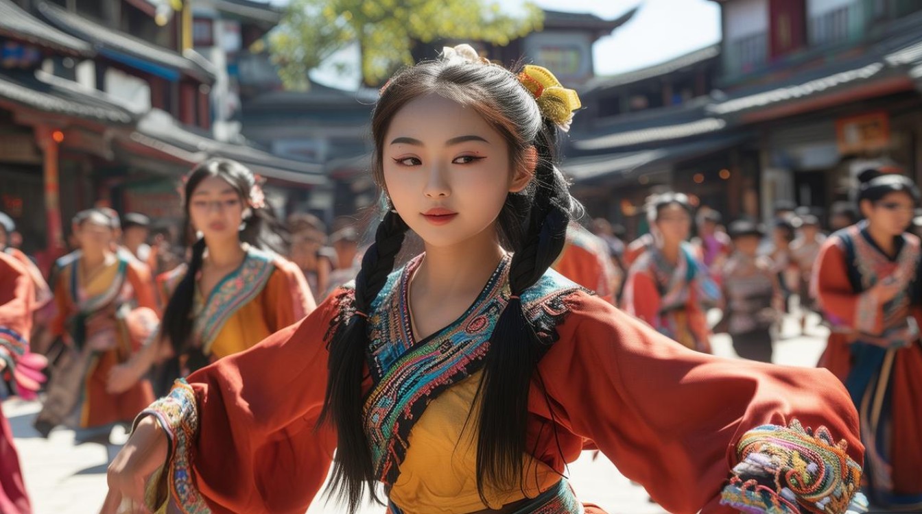 清舞广场舞幺妹住在十三寨