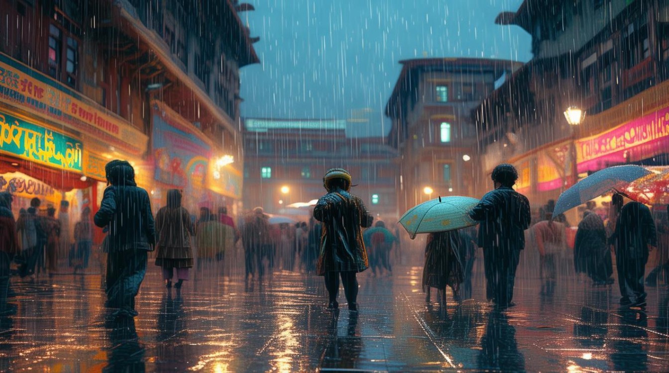广场舞垃萨夜雨