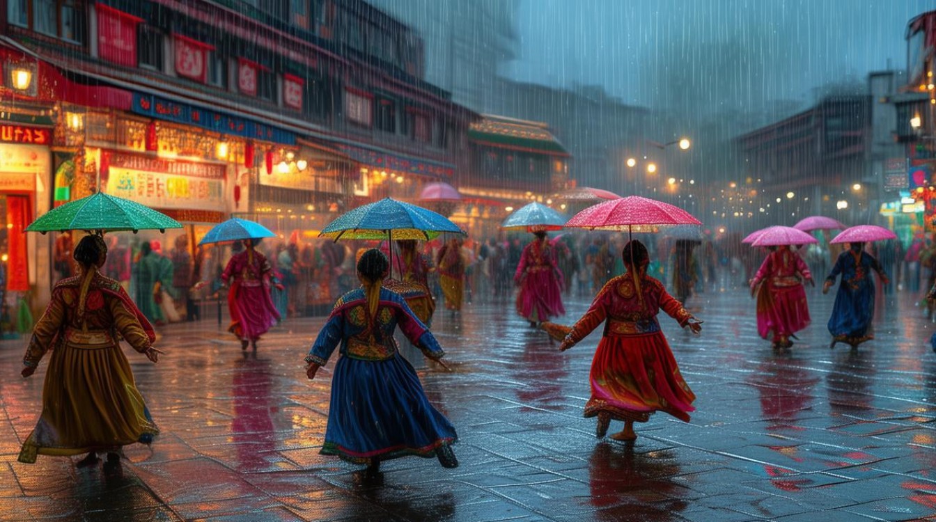 广场舞垃萨夜雨