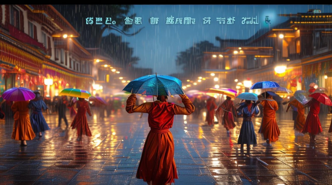 拉萨夜雨的广场舞