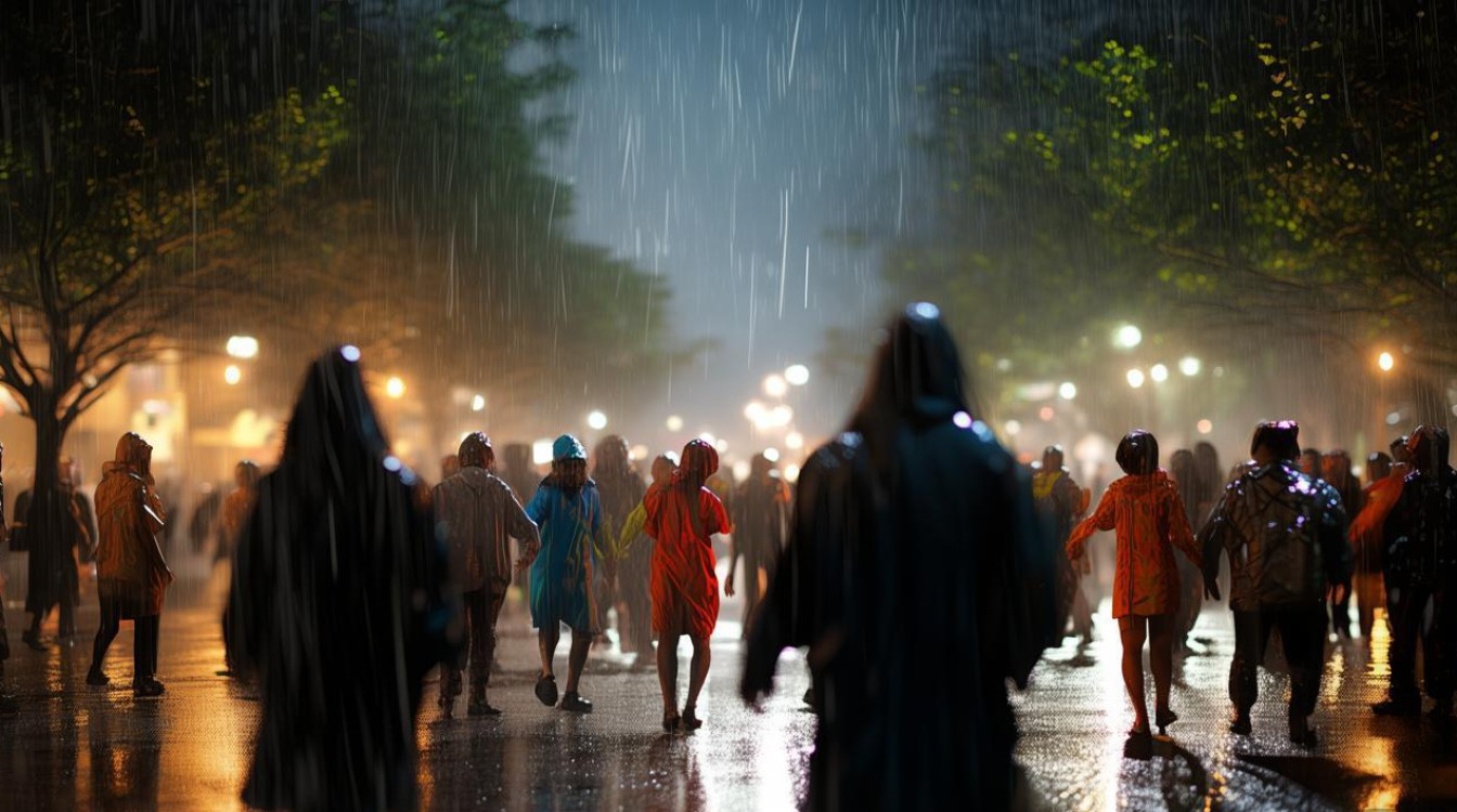 红枣树广场舞雨夜