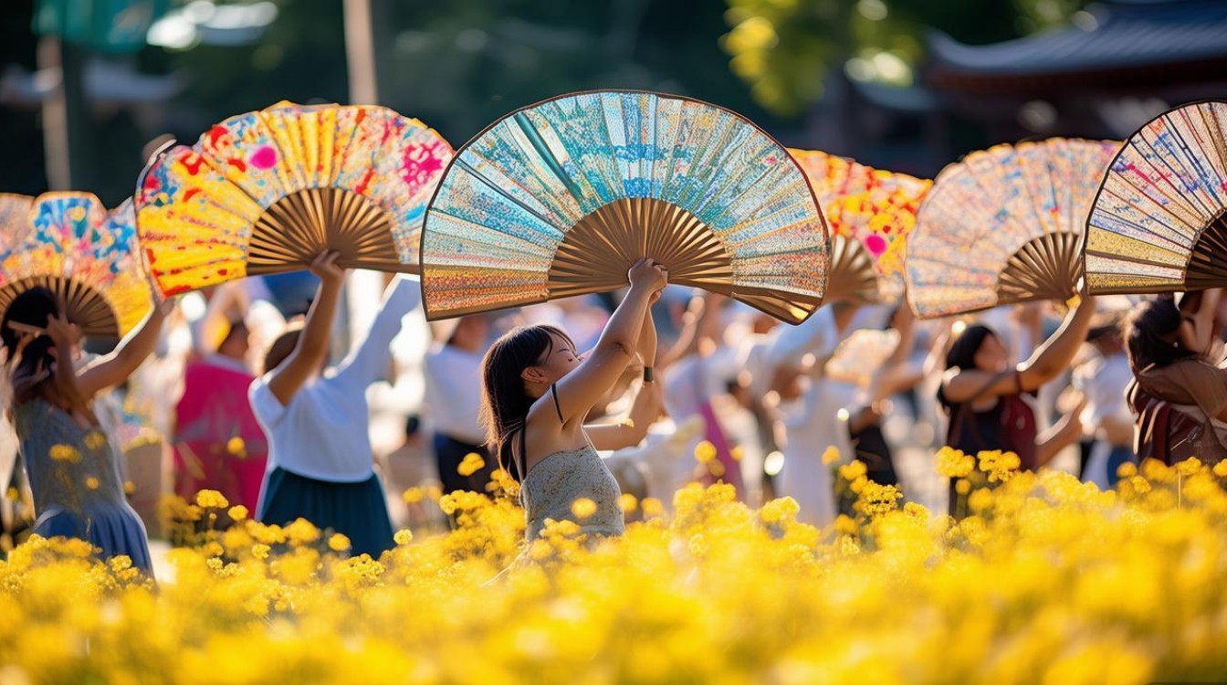 广场舞扇子舞荞麦花