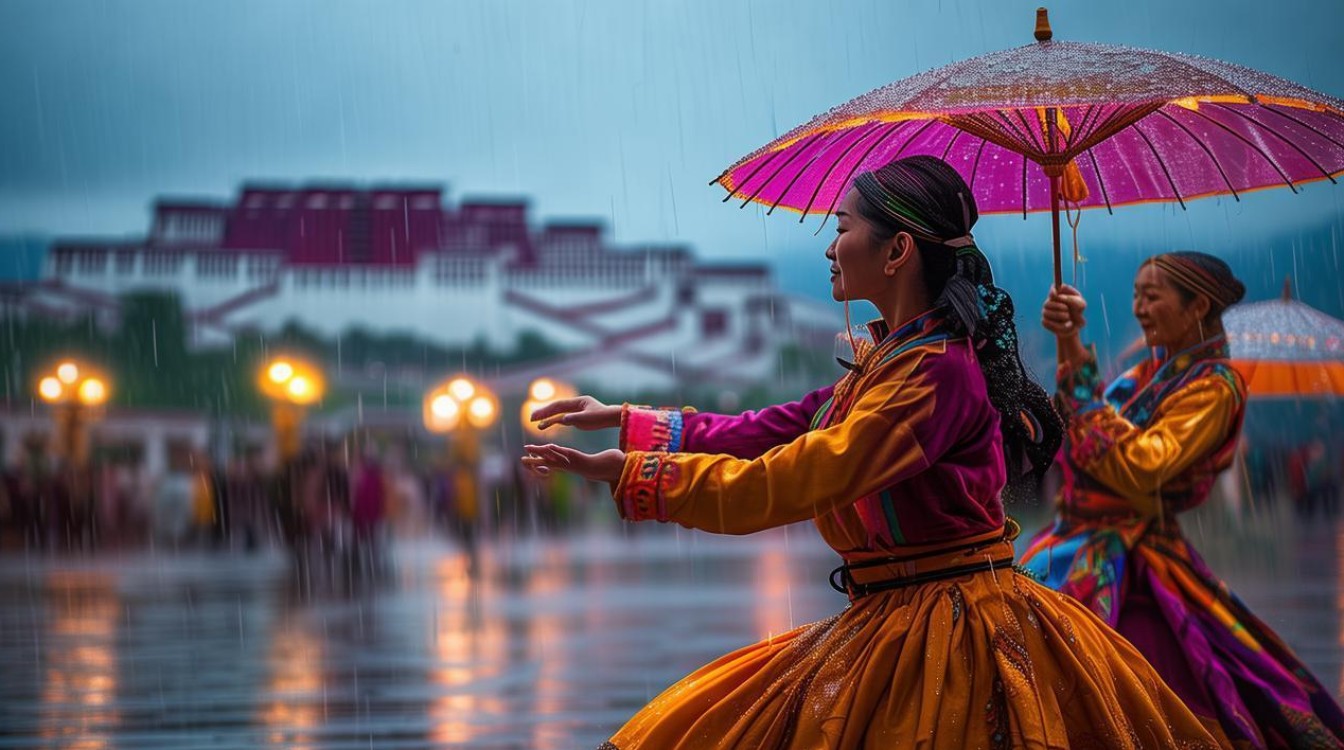 拉萨夜雨广场舞双人舞