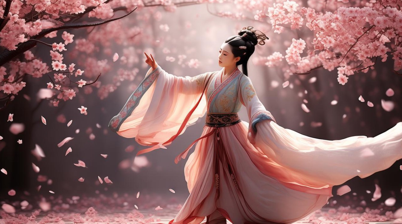 古装舞蹈视频落花