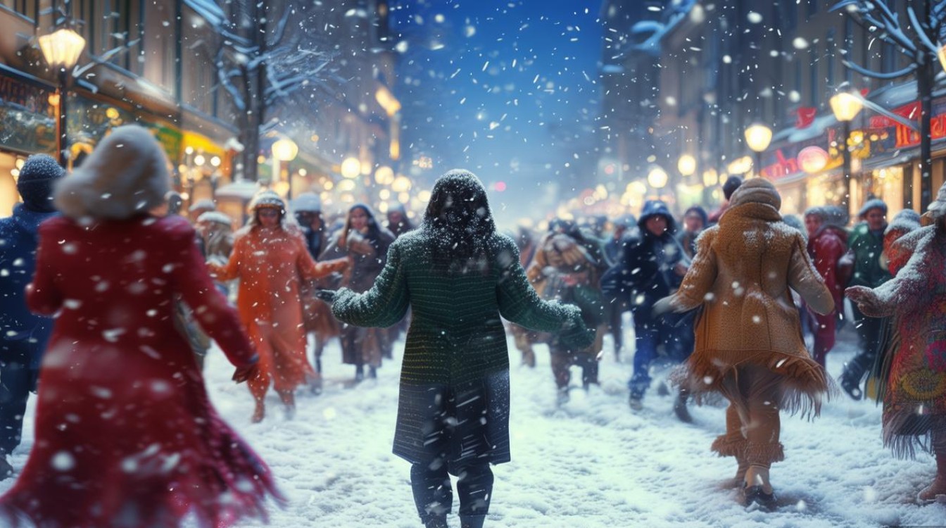 广场舞雪飘