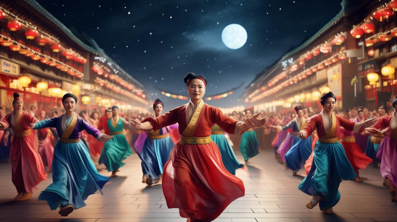 星月露底广场舞