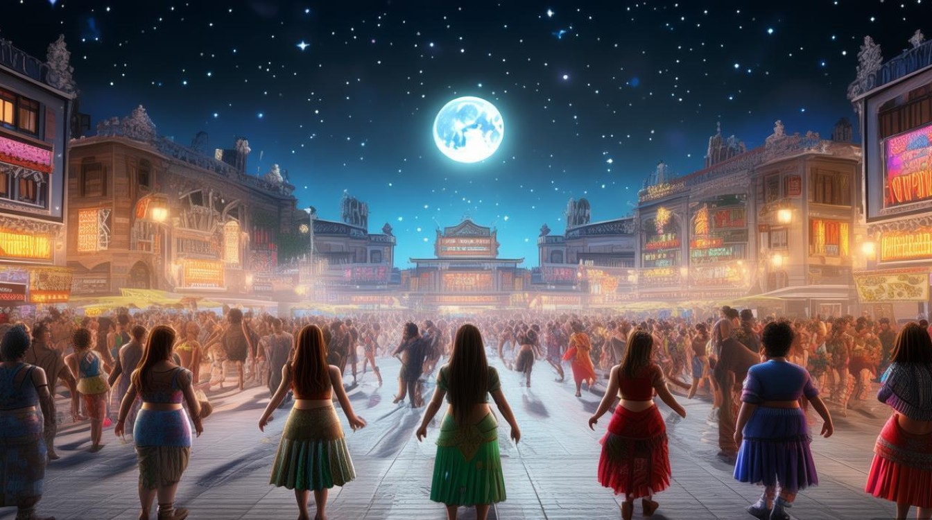 星月露底广场舞