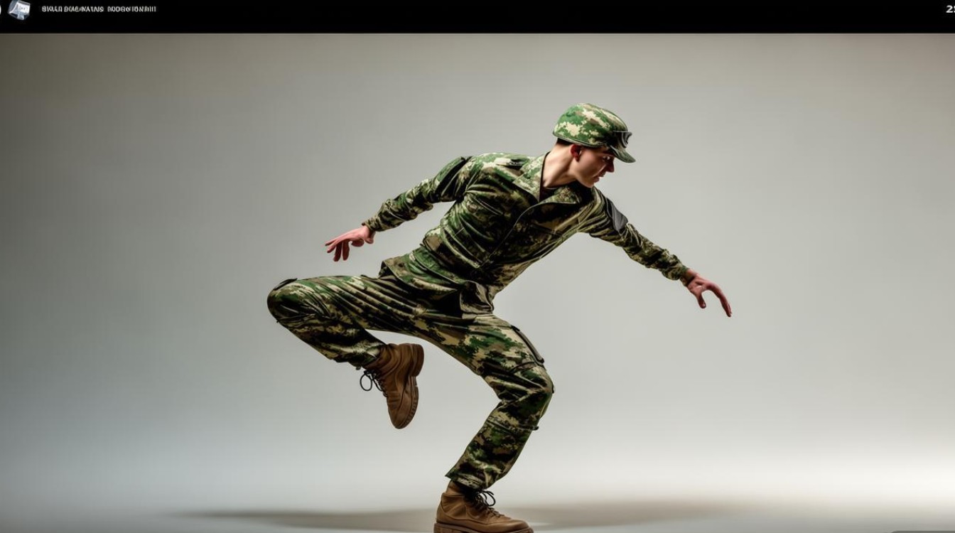 迷彩士兵舞蹈视频